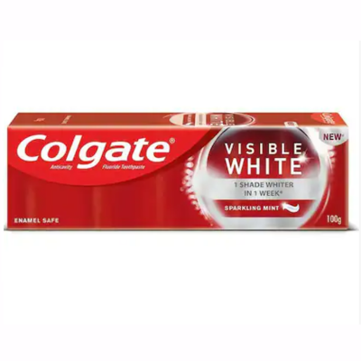 Colgate Toothpaste Visible White Plus Shine - 100g