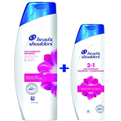 Head & Shoulders Anti Dandruff Smooth & Silky shampoo (340ml + 70ml)