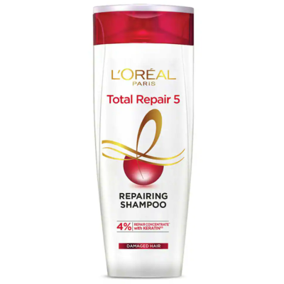 L'Oreal Paris Total Repair 5 Repairing Shampoo with Keratin XS (340ml)