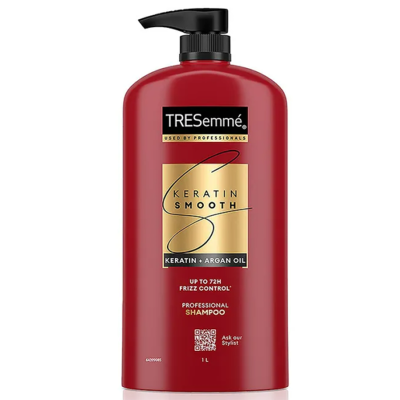 TRESemme Keratin Smooth Shampoo with Keratin & Argan Oil for Straight, Shiny Hair- 1L