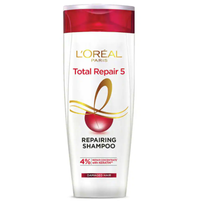 L'Oreal Paris Total Repair 5 Repairing Shampoo with Keratin XS (340ml)
