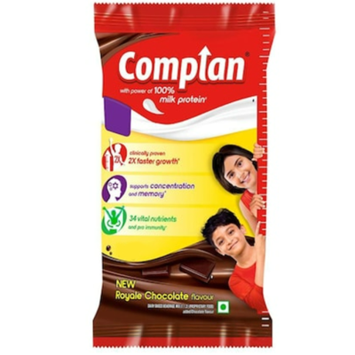 COMPLAN Nutrition Drink Powder for Children, Royale Chocolate Flavour Jar (75 g)