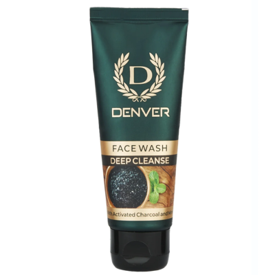 DENVER Deep Cleanse With Activated Charcoal & Mint Face Wash - (10g)