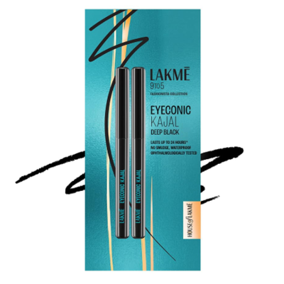 Lakme Eyeconic Kajal Lasts upto 24 hrs Deep Black (0.35g)