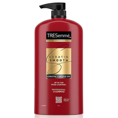 TRESemme Keratin Smooth Shampoo with Keratin & Argan Oil for Straight, Shiny Hair- 1L