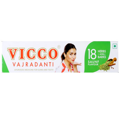 Vicco Vajradanti Ayurvedic Medicine for Healthy Gums and Teeth | Saunf (200gm)